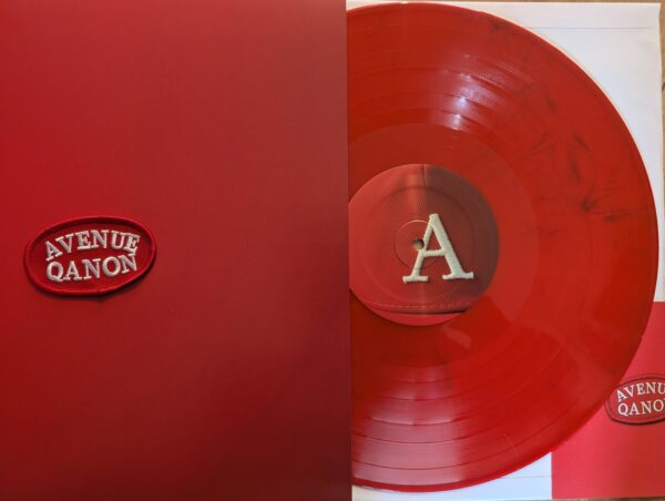 Avenue QAnon on Red Vinyl LP Signed and Hand Numbered