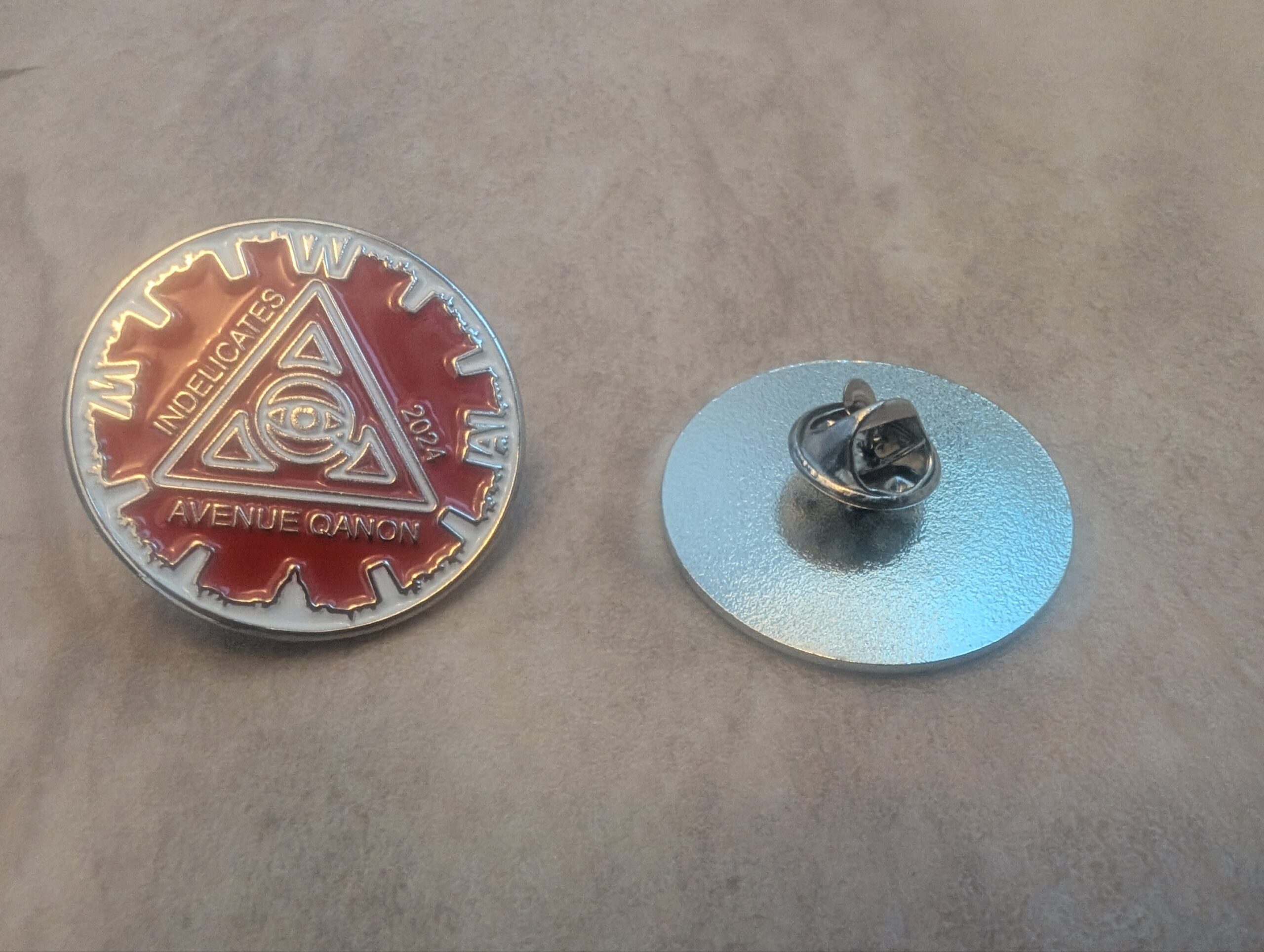 Avenue QAnon Pin Badge - Image 3